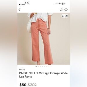 PAIGE NELLIE WIDE LEG PANTS